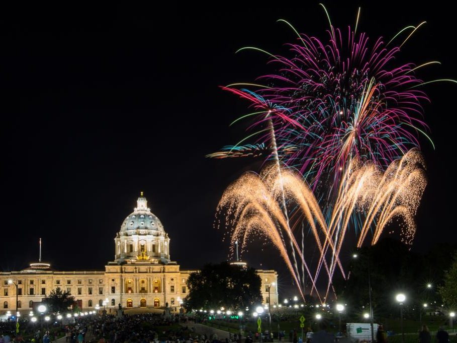 MN State Capital Fireworks Show