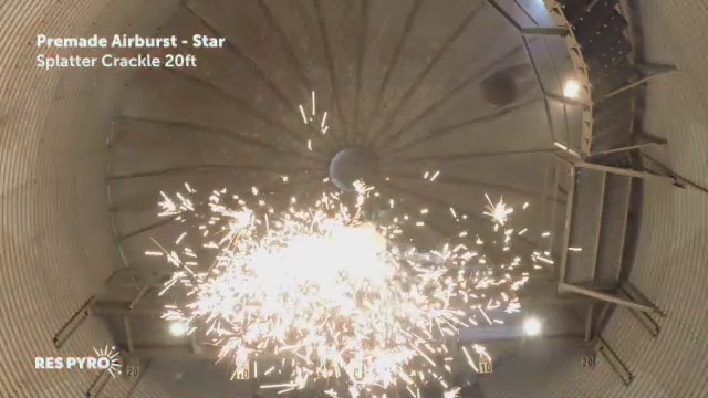 Airburst Star Splatter Crackle 20ft